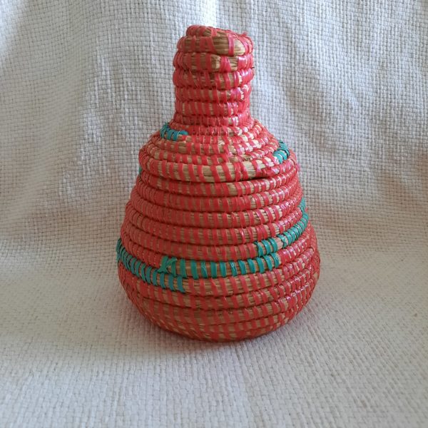 Petit panier orange et vert