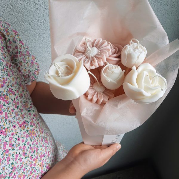 Bougie bouquet fleur